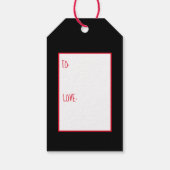 Kerstrendierskniing Cadeaulabel (Achterkant)