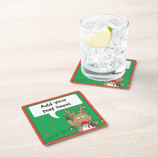 Kerstrendiersnoeren Kartonnen Onderzetters (Insitu)