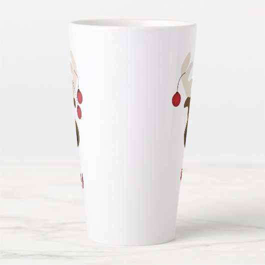 Kerstrendierster op maat 17 oz latte mok (Voorkant)