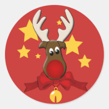 Kerstrendierster Rudolph Sticker