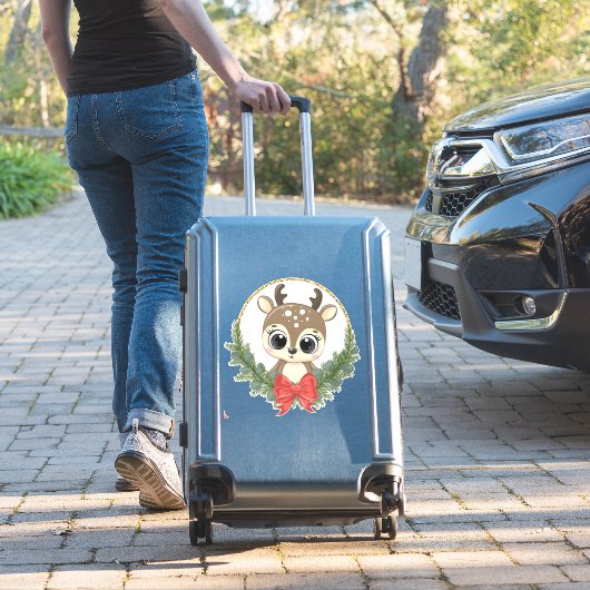 Kerstrendierster Sticker (Koffer Insitu)