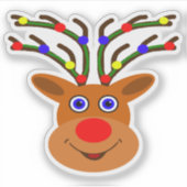 Kerstrendierster Sticker (Voorkant)