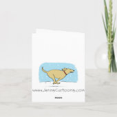 kerstrendiertherapie | Funny Holiday Cartoon Feestdagen Kaart (Achterkant)