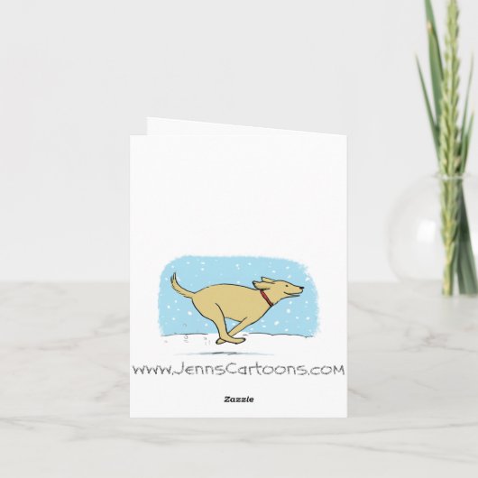 kerstrendiertherapie | Funny Holiday Cartoon Feestdagen Kaart (Achterkant)