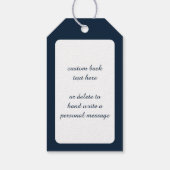 Kerstrendiertje bij nacht met een Shining Star Cadeaulabel (Achterkant)