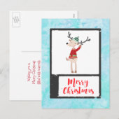 Kerstrendiertje in een lelijke trui feestdagenkaart (Voorkant / Achterkant)