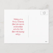 Kerstrendiertje in een lelijke trui feestdagenkaart (Achterkant)