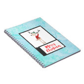 Kerstrendiertje in een lelijke trui notitieboek (Rechterzijde)
