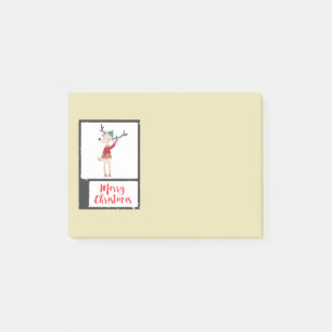 Kerstrendiertje in een lelijke trui post-it® notes