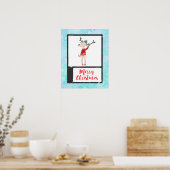 Kerstrendiertje in een lelijke trui poster (Keuken)