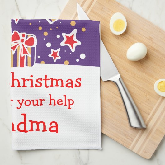 Kerstrendiertjes voegen keukenhanddoek toe (Quarter Fold)