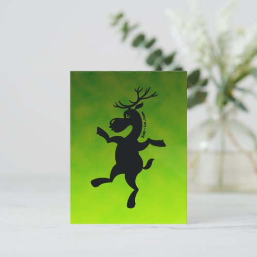 Kerstrendiertraining Feestdagenkaart (Staand voorkant)