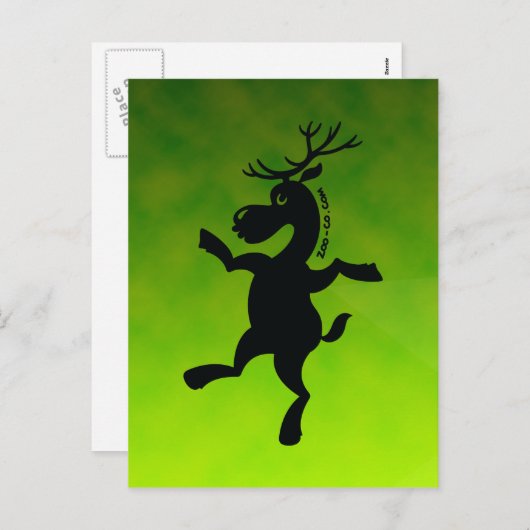 Kerstrendiertraining Feestdagenkaart (Voorkant / Achterkant)