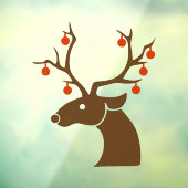 Kerstrendiervenster 3 raamsticker (Vel 3)