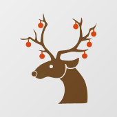 Kerstrendiervenster 3 raamsticker (Vel)