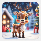 Kerstrendierverklikkers Vierkante Sticker (Voorkant)