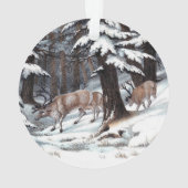 Kerstrendierwinterbos Holiday Rustic Ornament (achterkant)