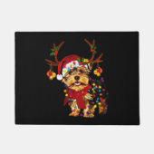 KerstrendierYorkie Deurmat (Voorkant)