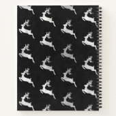 kerstrendierzwarte karton voor lijstjes notitieboek (Achterkant)