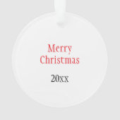 Kerstrendierzwarte zonnebril rode haarboog ornament (achterkant)