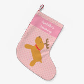 kerstrennen roze voor meisjes kleine kerstsok (Voorkant (Hangend))