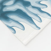 Kerstrennichtblauw 30x40 fleece deken (Hoek)