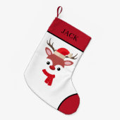 kerstrennige gezichten voor kleine kerststaart kleine kerstsok (Voorkant (Hangend))