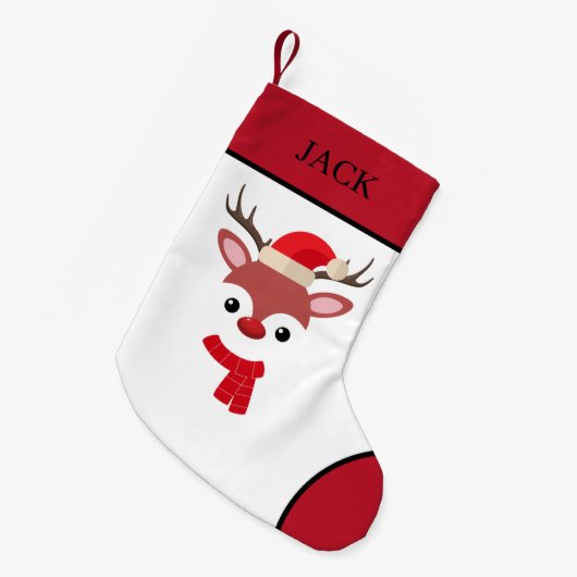 kerstrennige gezichten voor kleine kerststaart kleine kerstsok (Voorkant (Hangend))