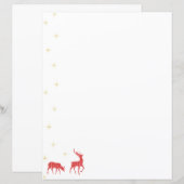 kerstrenrendierpatroon rode kever (Voorkant / Achterkant)