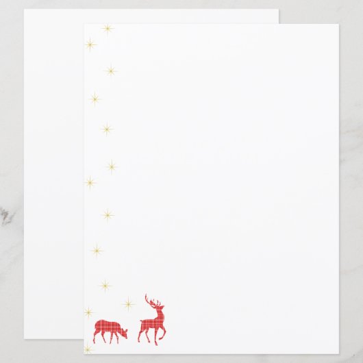 kerstrenrendierpatroon rode kever (Voorkant / Achterkant)