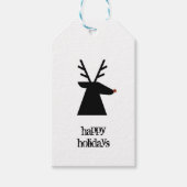 kerstrenrendierster cadeaulabel (Voorkant)