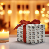 kerstrenrendierster cadeaupapier