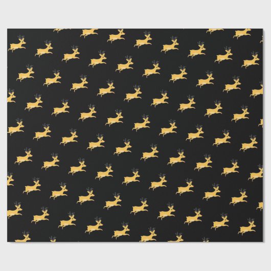kerstrenrendierster cadeaupapier (Vlak)