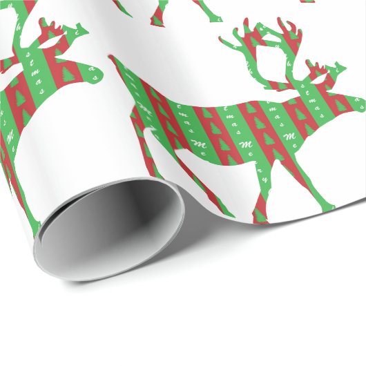 kerstrenrendierster cadeaupapier (Rol Hoek)