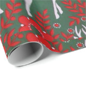 kerstrenrendierster cadeaupapier (Rol Hoek)