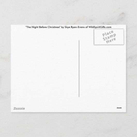 kerstrenrendierster feestdagenkaart (Achterkant)