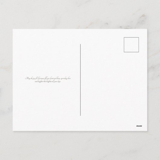 kerstrenrendierster feestdagenkaart (Achterkant)