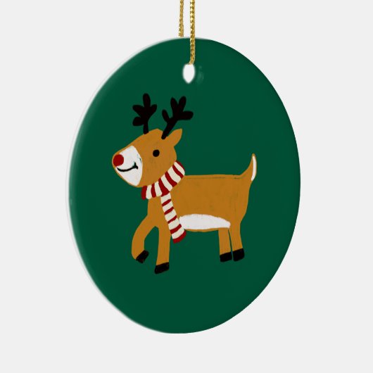 kerstrenrendierster keramisch ornament (Rechts)