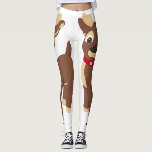 kerstrenrendierster leggings (Voorkant)