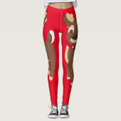 kerstrenrendierster leggings (Voorkant)