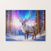 kerstrenrendierster legpuzzel (Horizontaal)