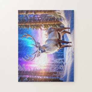 kerstrenrendierster legpuzzel