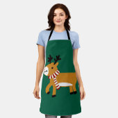 kerstrenrendierster schort (Gedragen)