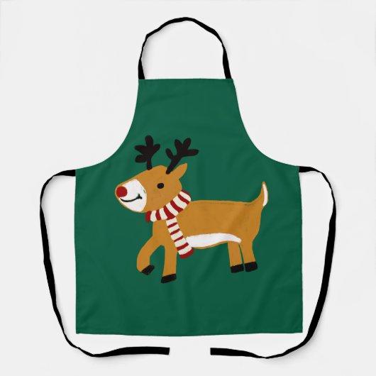 kerstrenrendierster schort (Voorkant)
