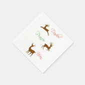 kerstrenrendierster servetten (Hoek)