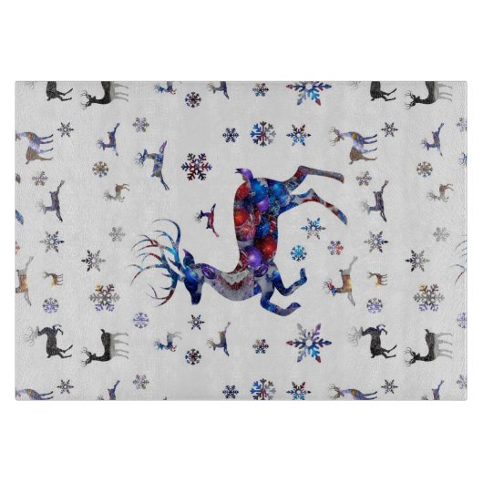 kerstrenrendierster snijplank (Voorkant)