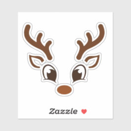 kerstrenrendierster sticker
