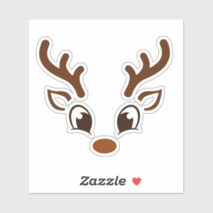 kerstrenrendierster sticker