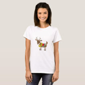 kerstrenrendierster t-shirt (Voorkant volledig)
