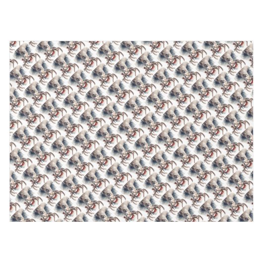 kerstrenrendierster tafelkleed (Voorkant (Horizontaal))
